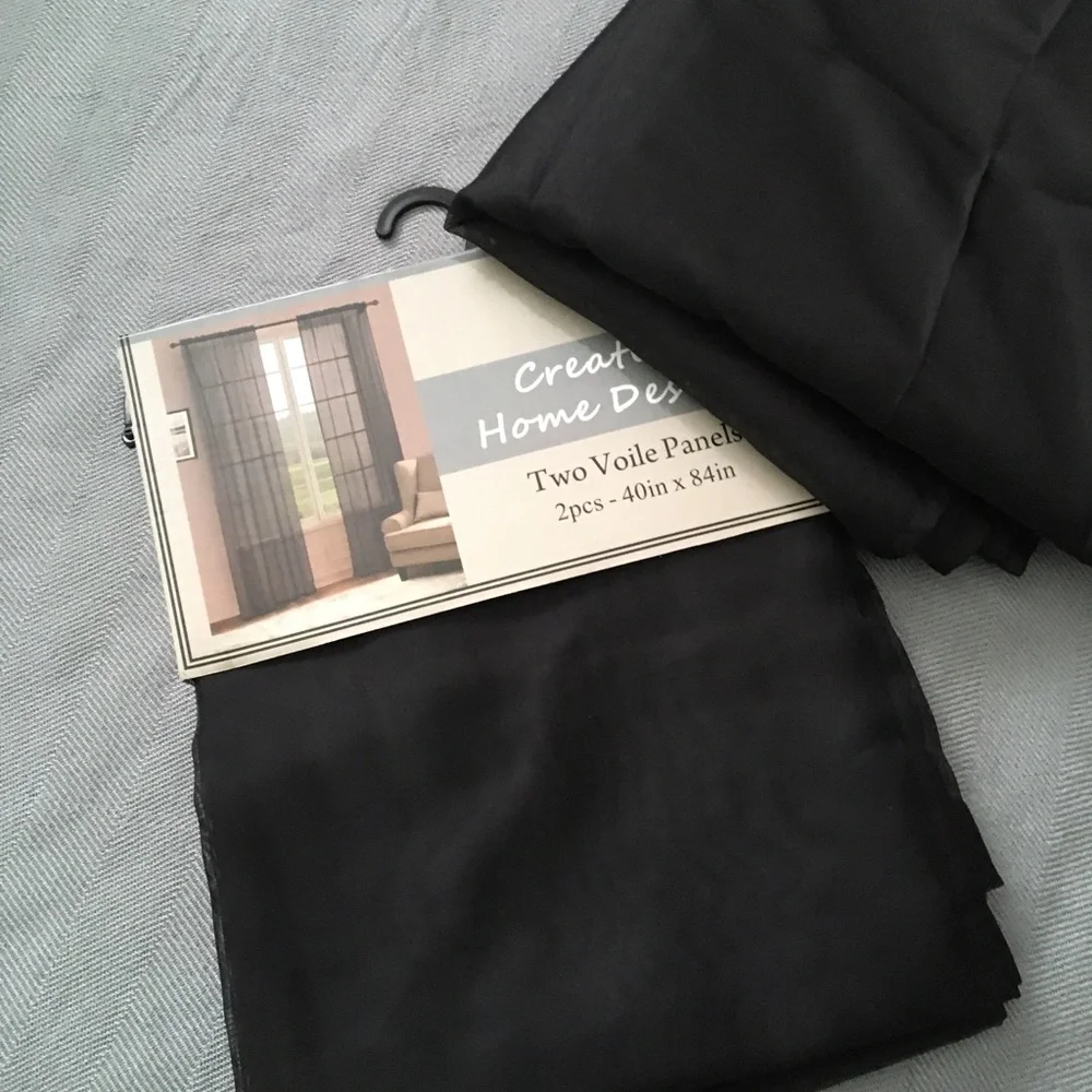 N/A black voile